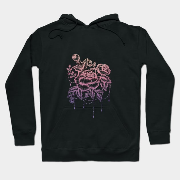 Pink and purple chandelier flower Hoodie by SamridhiVerma18